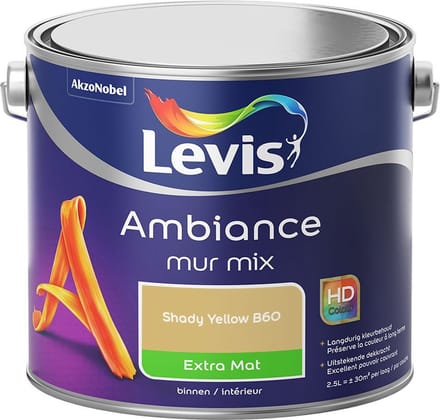 Levis - Ambiance Mur Extra Mat Mix - Shady Yellow B60 - Mengverf - 2,5 L