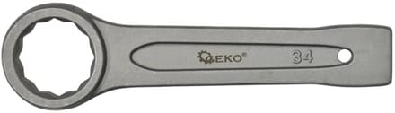GEKO Ring Slogging Steeksleutel - 34mm - Zware Constructie - Chroom-Vanadium Staal