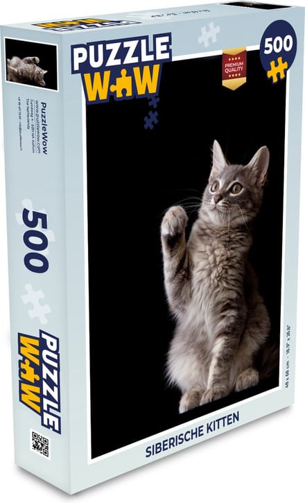 Puzzel Siberische kitten - Legpuzzel - Puzzel 500 stukjes