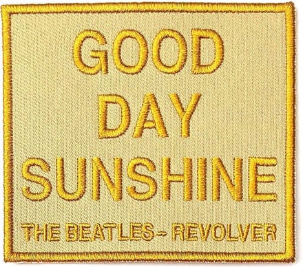 The Beatles - Good Day Sunshine Patch - Geel