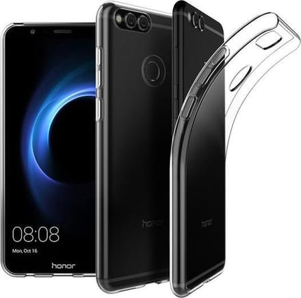 Transparant Tpu Siliconen Backcover Hoesje Geschikt voor Huawei Honor 7X