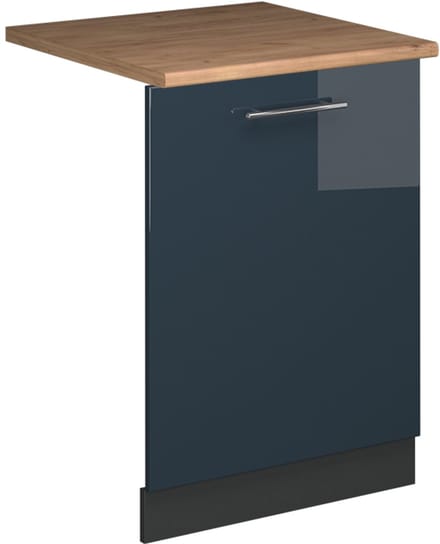 Vicco Fame-Line Vaatwasserfrontpaneel – 60 cm, WB Eik Donkerblauw hoogglans
