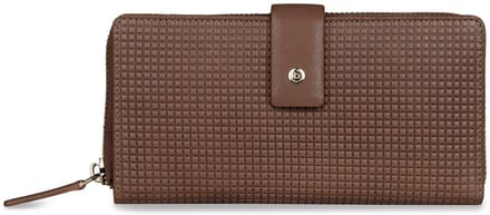 bugatti portemonnee Noemi Ladies Long Zip Wallet Cognac bruine