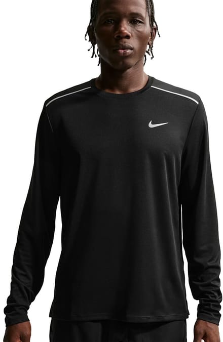 Nike Miler Dri-fit Heren Training T-shirt If2086-010 - Kleur Zwart-multicolour - Maat L