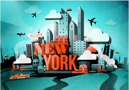 Fotobehang - Welcome New York.