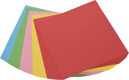 Vouwblaadjes 125 stuks 5 kleuren