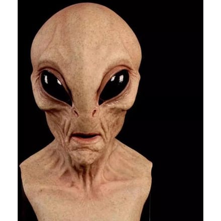 Nieuw Alien Latex Masker Halloween Alien Horror Masker beige