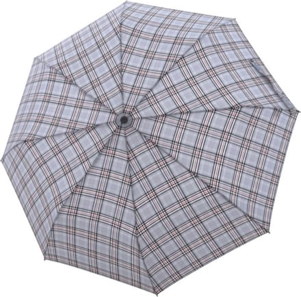 doppler Paraplu Carbonsteel Long AC Karo Grey Grijs Veelkleurig
