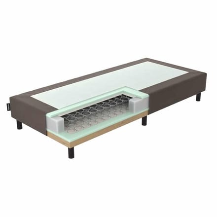 Mörgenn Ideal Boxspring - Losse Box - Luxe Bonellvering - Hotelkwaliteit - Bruin - 100x210 cm - 30cm hoog