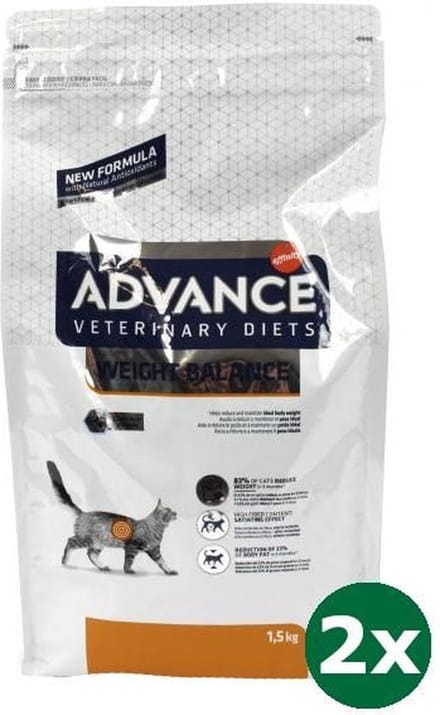 Advance veterinary diet cat weight balance kattenvoer 2x 1,5 kg