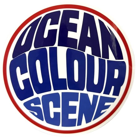 Ocean Colour Scene - Fisheye Logo Sticker - Blauw/Multicolours