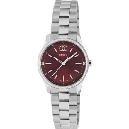 Gucci G-Timeless YA1265069 Rode Wijzerplaat 29mm Dameshorloge