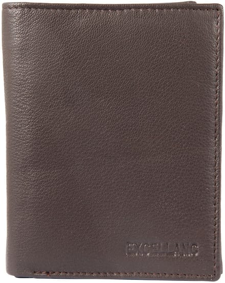 EXCELLANC Excellanc Unisex portemonnee Metin horizontaal formaat - Robuuste herenportemonnee met muntvak
