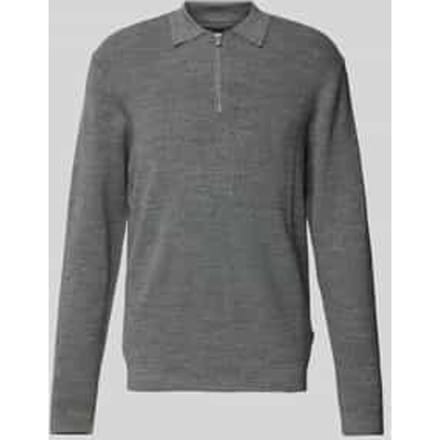 Gebreide pullover met polokraag
