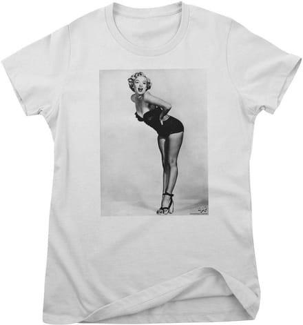 Marilyn Monroe Dameszwempakit Pose Portrait Girly T-shirt RD-5-MM004-DTG