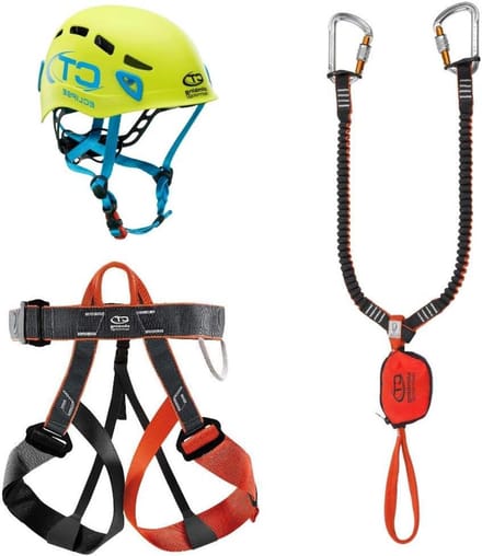 Klimset - Veiligheidsset - Outdoor avontuur - Compleet met helm - Universele maat - Multicolor