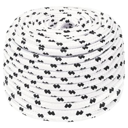 vidaXL - Werktouw - 10 - mm - 100 - m - polyester - wit
