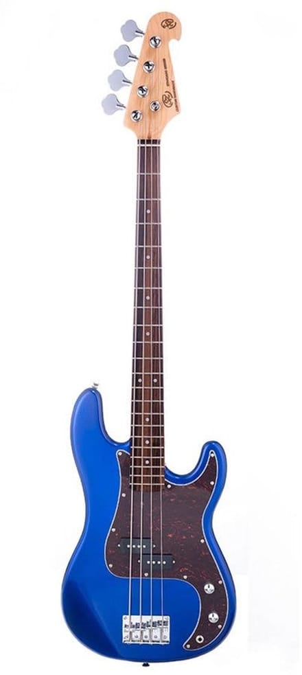 Elektrische basgitaar - SX BD2/EB - Standard Series - P-Style - 4-snarig - Electric Blue - Inclusief tas