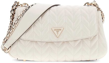 GUESS schoudertas Cheryl Convertible Xbody Flap Stone crème