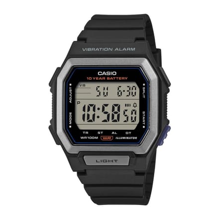Casio Casio Collection W-738H-1AVEF Horloge - Kunststof - Zwart - Ø 43 mm