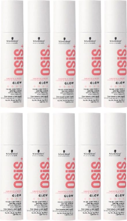 Schwarzkopf Professional OSiS+ Glow Shine Anti-Frizz Serum - voordeelverpakking - 10 x 50ml