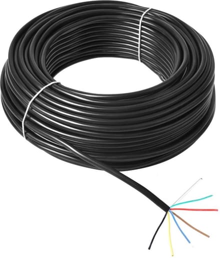 ProPlus Aanhangwagenkabel - 7-polig - 7 x 1,5 mm² - PVC - Zwart - Prijs per meter