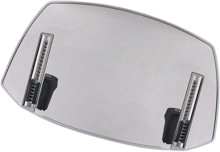 Motor windscherm - Spoiler verlenging - Windbescherming - Universele pasvorm - 30 cm - Grijs