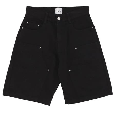 Heren korte jeans Serena Heart short zwart