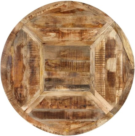 Industriële Ronde Eettafel van Massief - Zwart - Novihome