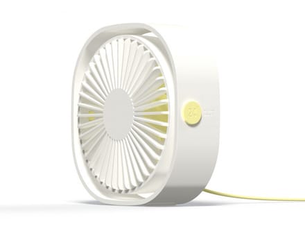 USB Ventilator - Draagbare Mini Ventilator - 3 Snelheden - Stille Werking (20-30dB) - 360° Verstelbaar - USB-Aansluiting - Wit - Voor Kantoor/Thuis/Reizen