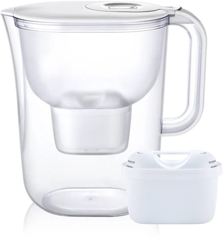 Waterfilterkan 4L met LCD-timer en 3 filters .