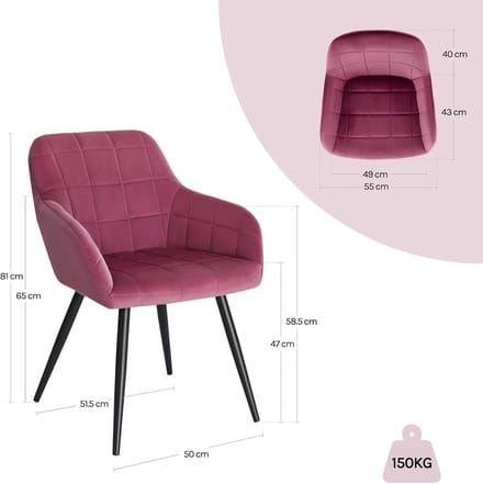 Eetkamerstoelen set van 6 – - Novihome