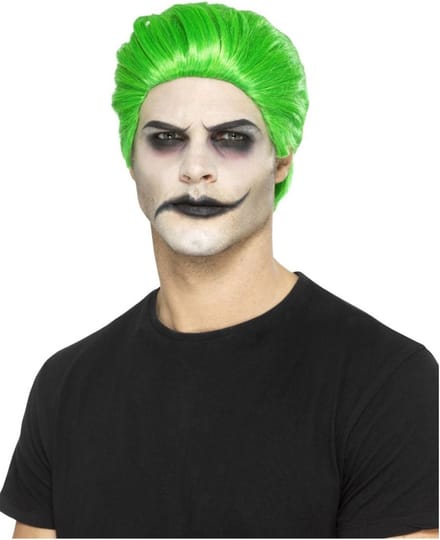 Smiffys - Slick Trickster Pruik - Groen