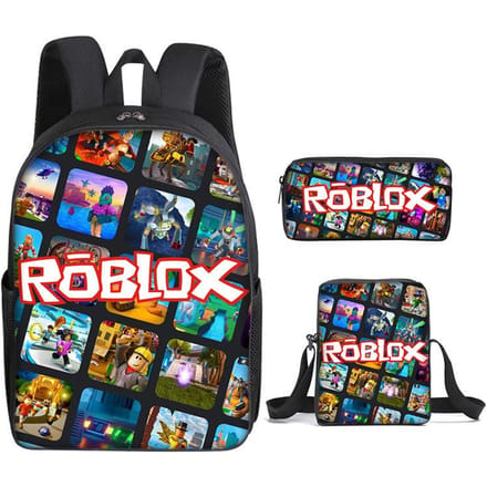 Roblox Student Schooltas Basisschool en Middelbare School Rugzak Modetrend Rugzak Drie Delig Set Backpack
