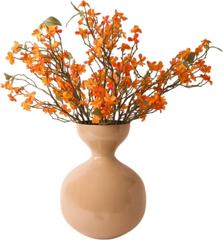 WinQ-Vaas Solena 33cm Taupe-Design Vaas-vaas voor Bloemen