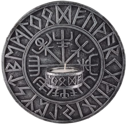 Theelichthouder Vikingkompas Vegvísir - aan de muur te bevestigen