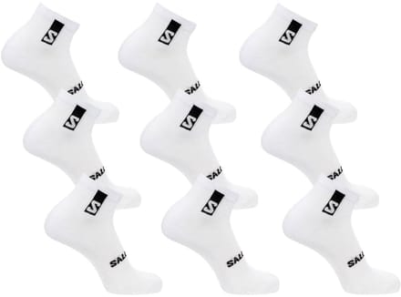 Salomon - Everyday Ankle Socks | 9-Pack | Enkelsokken | Maat M / 39-41 - Wit