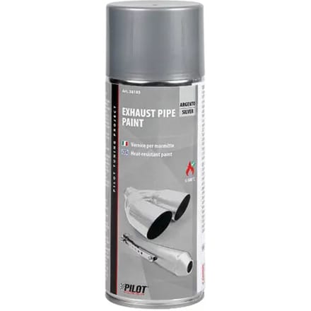 Aerosol verfspray voor uitlaatdemper Pilot