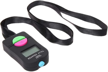 Digitale Teller - Handteller Clicker - Aanwezigheid Tellen - LCD Scherm - 4.5 cm Breed - Zwart