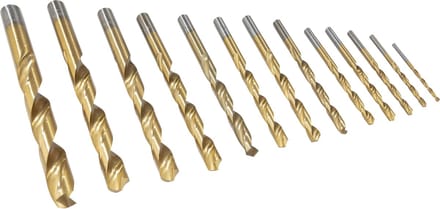 Westfalia HSS - Draaiboorset, titanium gecoat, 13 stuks