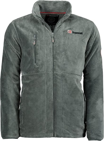Geographical Norway Fleece Vest Upload Met Rits Heren Grijs - M