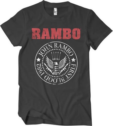 Rambo Heren Tshirt -XL- First Blood 1982 Seal Zwart