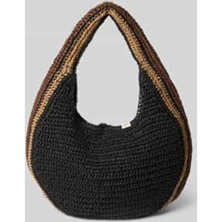 Handtas met labeldetail model 'Saunteer'