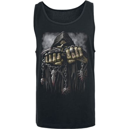 Spiral - Gothic Tanktop - Game Over - S tot M - voor Mannen - zwart