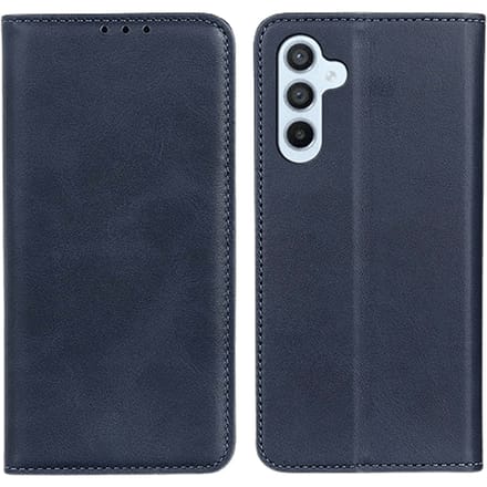 CaseBody Samsung Galaxy A56 Real Leather Wallet Hoesje Blauw