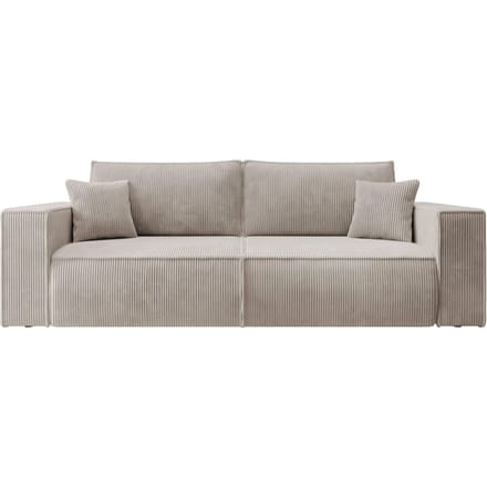 Selsey - Farese - Driepersoons uitschuifbare bank met opbergruimte - Beige