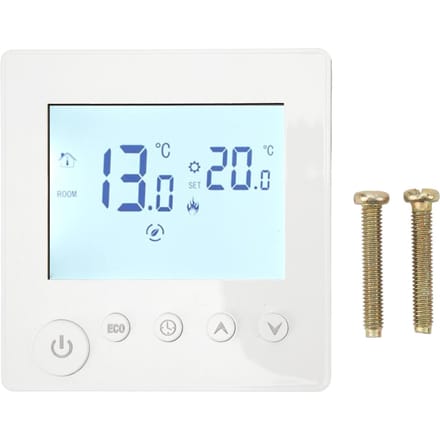 Vloerverwarming Thermostaat Controller Programmeerbaar Bedieningspaneel LCD-display 90V?240V voor thuis white