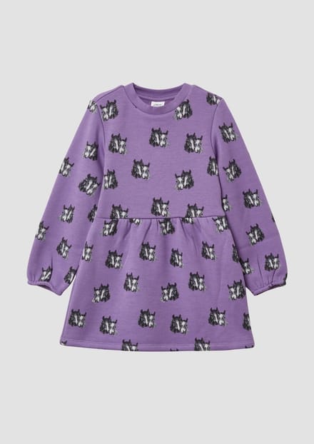 Thermische fleece jurk met all-over print voor meisjes s.Oliver