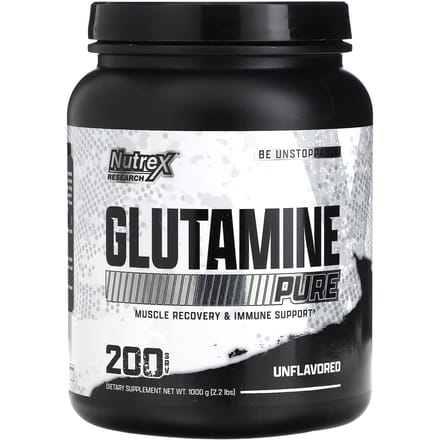 Nutrex Research, Glutamine Pure, Non aromatisé, 2,2 lb (1 000 g)