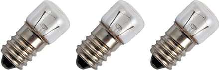Signaallamp E14 30V 5W - 166 mAh - 3 stuks - T16 Gloeilamp Ø16mm - 35mm - 2500K - Dimbaar